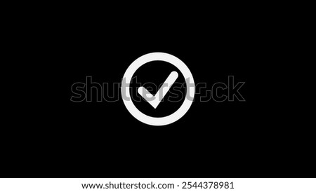 Simple check mark icon. Checkmark Illustration.