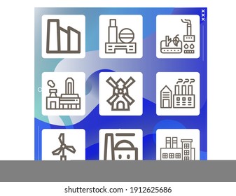 Simple Collection Of Shop Floor Related Lineal Icons  About  Signs For Infographic, Logo, App Development And Website Design.  Premium Symbols Isolated On A Stylish Background.