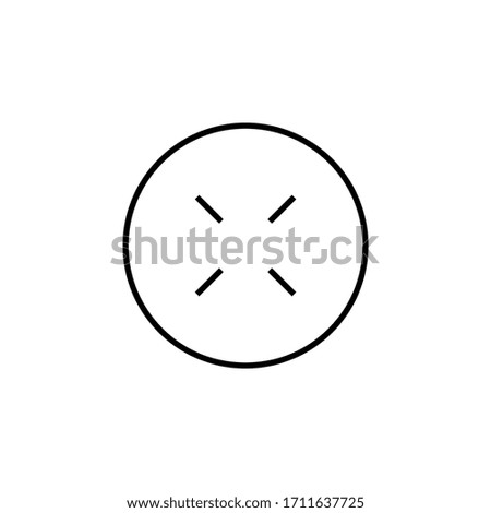 Simple collimator sight sniper scope crosshairs icon