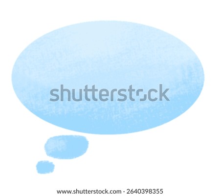 Simple and cute blue speech bubbles