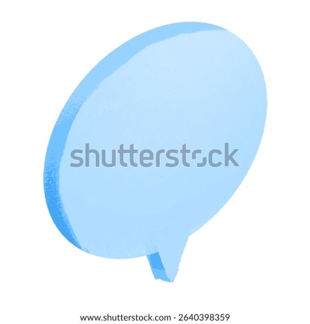 Simple and cute blue speech bubbles