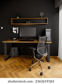 Simple Desk Setup design for work, study or gamming
