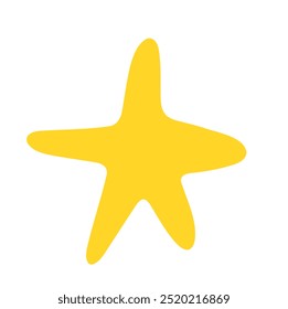 A simple drawing of a star, featuring five symmetrical points and clean lines.