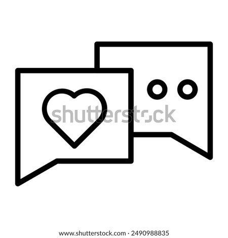 A simple and effective chat icon for use in UI and message.