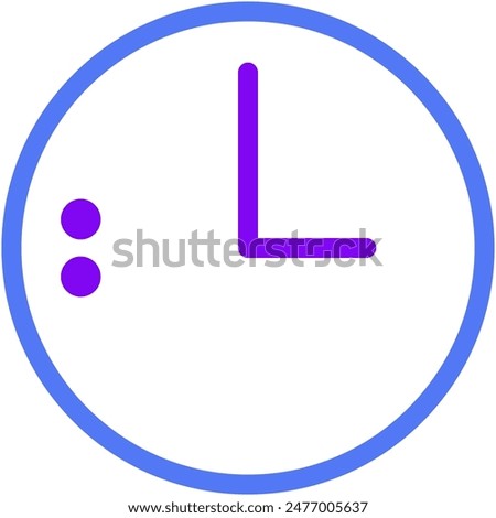 A simple and effective clock icon for use in UI and keeper.