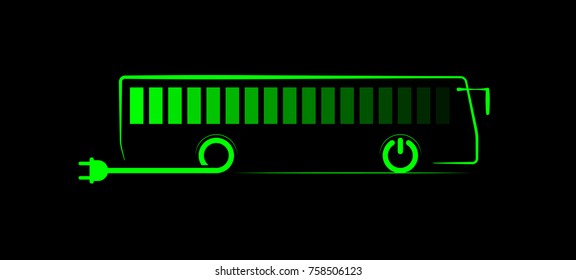 Simple Electric Bus Symbol