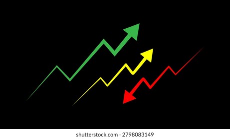 simple flat arrow up and down icon images background vector design
