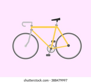Simple flat bicycle image.