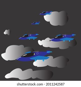 Simple Flat Design Reconnaissance Plane