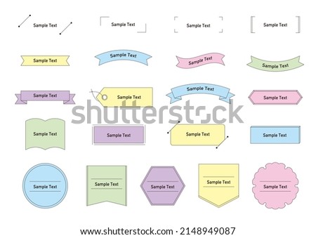 Simple and flat heading material