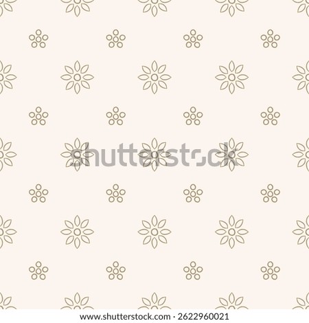 Simple Flower pattern, seamless flower lineart pattern for background uses