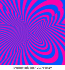 Simple Futuristic Blue And Pink Colored Stripe Pattern Blend. Colorful Background Design.