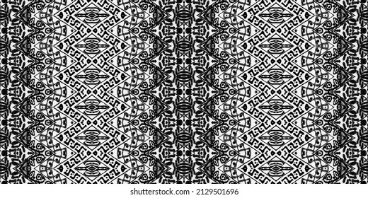 Simple Geometric Pattern Ethnic Ink Batik Stock Illustration 2129501696 ...