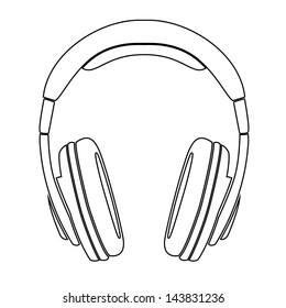 Simple Headphones Silhouette Stock Illustration 143831236 | Shutterstock