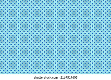 Simple Hexagram Pattern In Light Blue Tones Seamless.