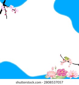 
A simple illustration featuring a combination of beautiful flowers makes the wallpaper look even lovelier.