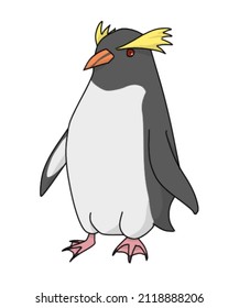 A Simple Illustration Of A Fiordland Penguin