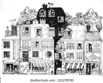 4,356 French house sketch Images, Stock Photos & Vectors | Shutterstock