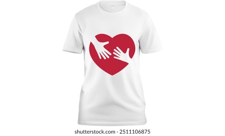 Simple illustration for International Charity Day, featuring hands, heart, symbolizing global kindness. - Powered by Shutterstock