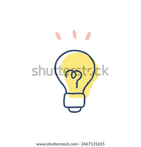 Simple illustration of a light bulb