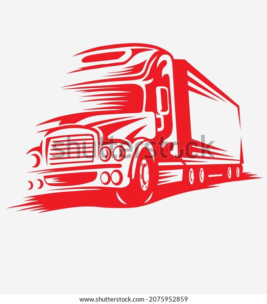 simple illustration of\
truck isolated