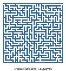 simple labyrinth with some wrong ways and exit