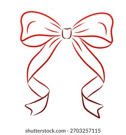 Simple linear illustrations featuring festive elements like bows, ribbons, gifts, and celebration decor. Ideal graphics for any holiday, party, or special occasion project.