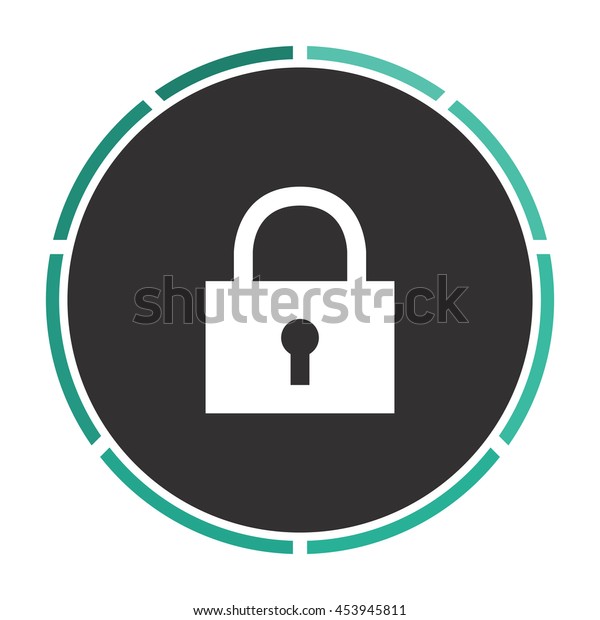 lock pad with circle around it