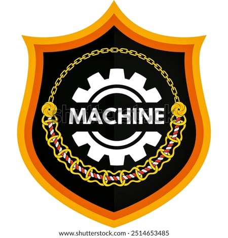 Simple logo design for machine workshops