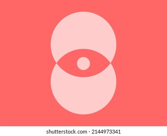 Simple Logo Eye And Two Cirlce