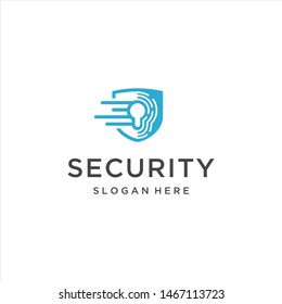 simple logo for security company, shield logo