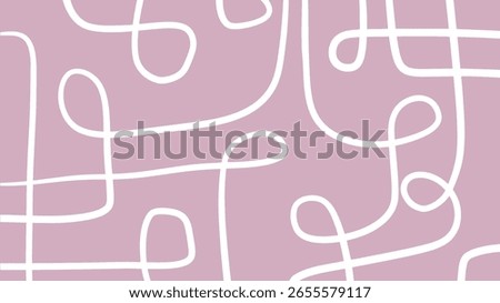 Simple, looping white lines form a knot-like pattern
