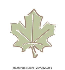 Simple maple leaf illustration