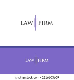 Simple Modern Law Firm Logo Design