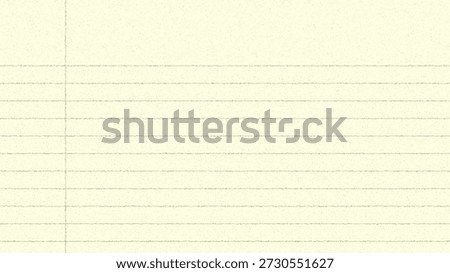 A simple notebook style background featuring ruled lines and a title space. Ideal for study materials, notes, presentations, educational content, and clean document layouts.