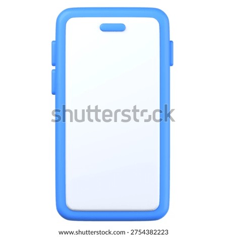 Simple, plain 3D smartphone icon