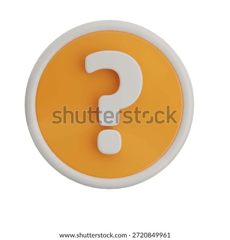 Simple question mark icon representing inquiry or help, suitable for user interface and informational graphics.