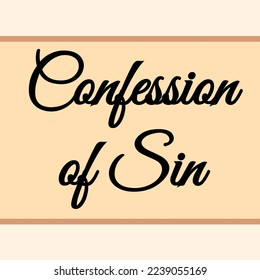 Simple quote about confession of sin. Dedicating to Pancake Day. - Powered by Shutterstock