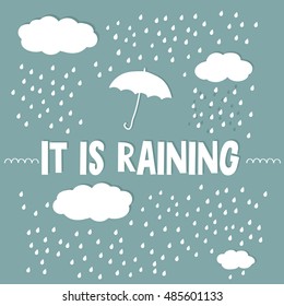 Simple Rain Drop Illustration Stock Illustration 485601133 | Shutterstock