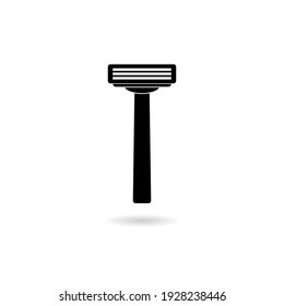 Simple Razor Icon With Shadow