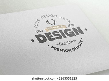 SIMPLE REALIASTIC PAPER PREES LOGO DESIGN