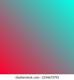 Simple Red And Turquoise Two Color Gradient Background