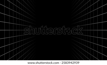 Simple retro vertical screen grid with a vintage aesthetic. Concept for classic display, old-school graphics, and nostalgic digital design