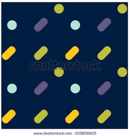 Simple and round friendly seamless pattern. Design for print, fabric, textile. Seamless wallpaper.