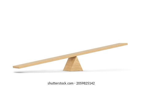 Simple Seesaw Balance Concept 3d Illustration Stock Illustration ...