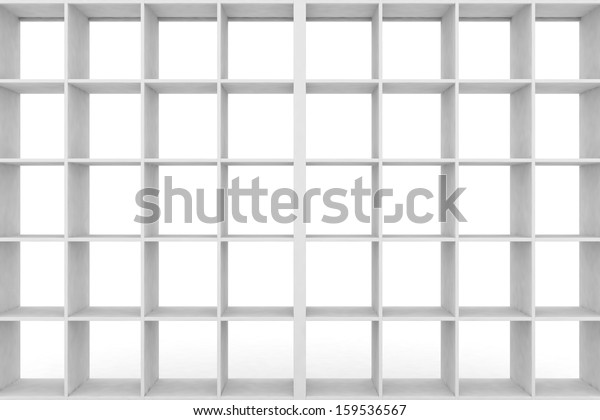 Simple Shelf Empty Racks 3d Render Stock Illustration 159536567 ...