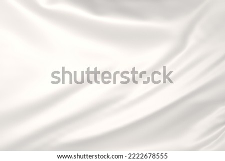 Simple, shiny, plain white fabric 3D Stockfoto © 
