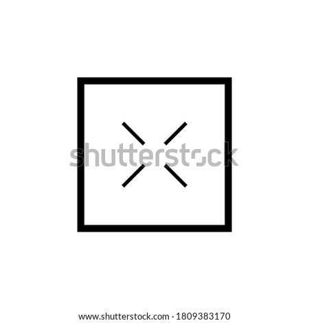 Simple sniper rifle rectangular crosshairs black icon