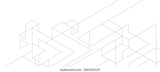 Simple technology graphic background technology geometric line design 