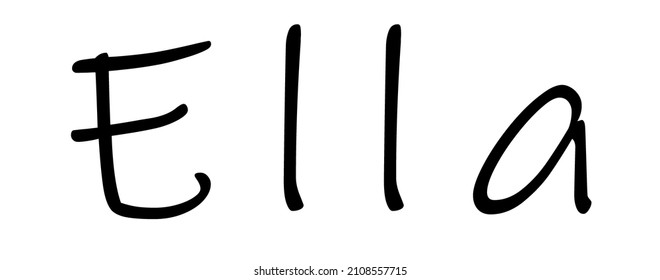 114 Ella Name Images, Stock Photos & Vectors | Shutterstock